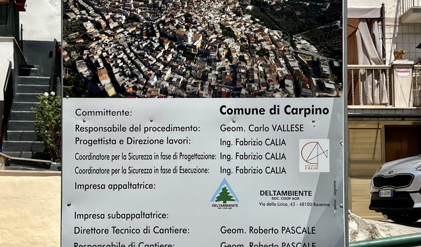 Comune di Carpino (FG) | Riqualificazione viabilità comunale